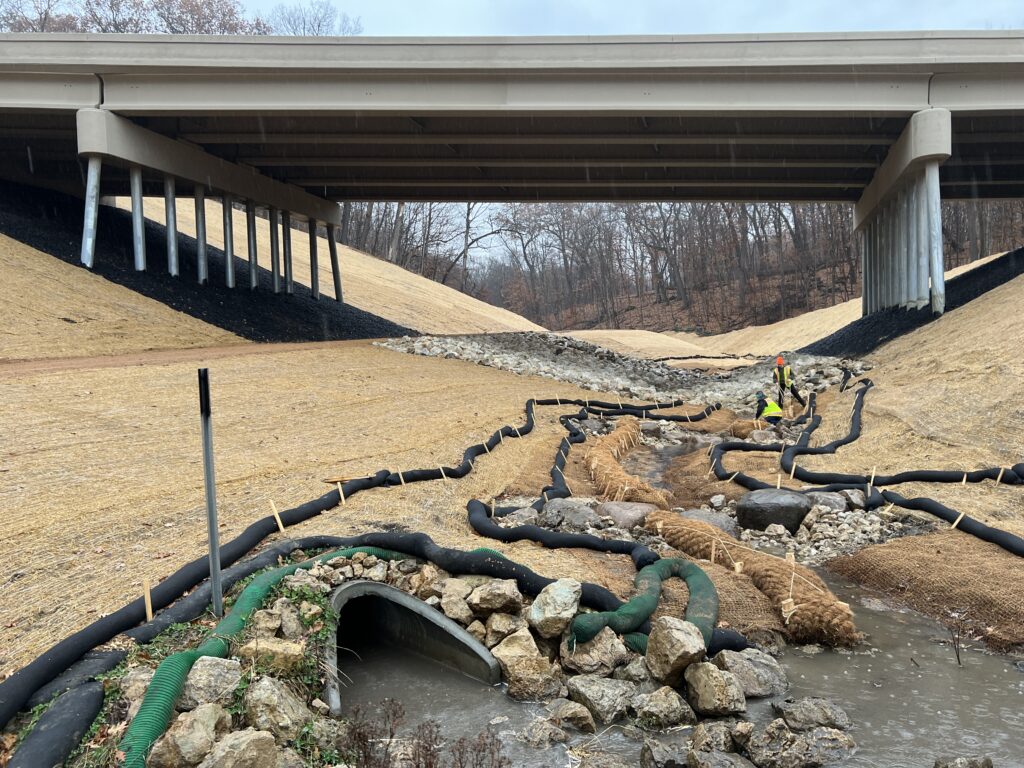 Restored stream channel in Minnesota